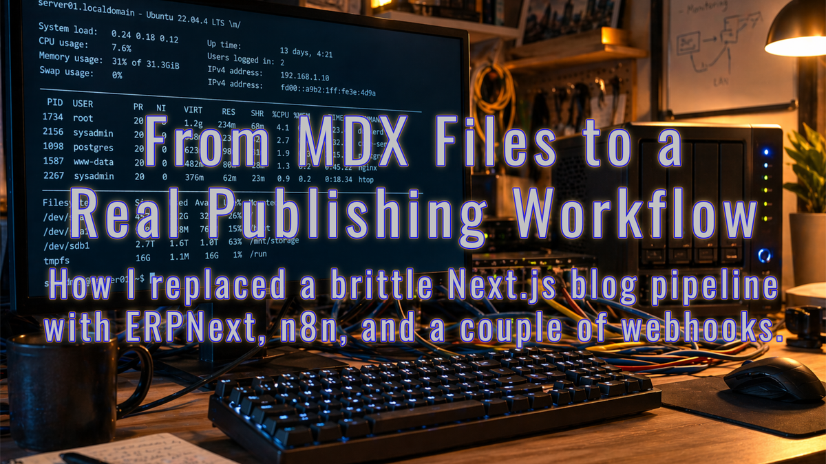 From MDX Files to a Real Publishing Workflow